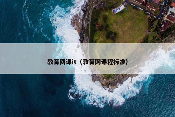 教育网课it（教育网课程标准）