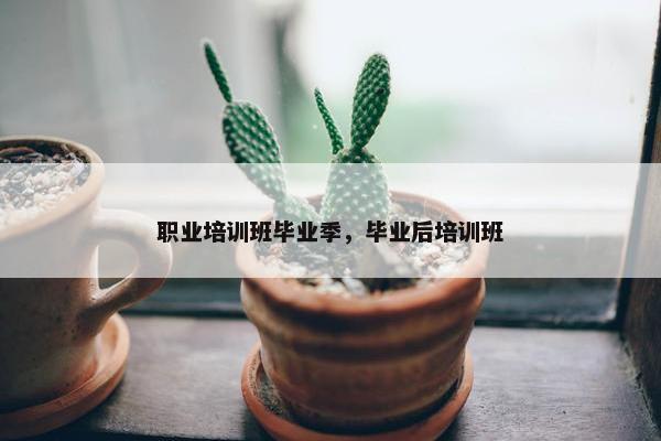 职业培训班毕业季，毕业后培训班