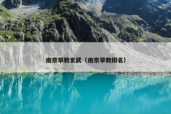 南京早教玄武（南京早教排名）