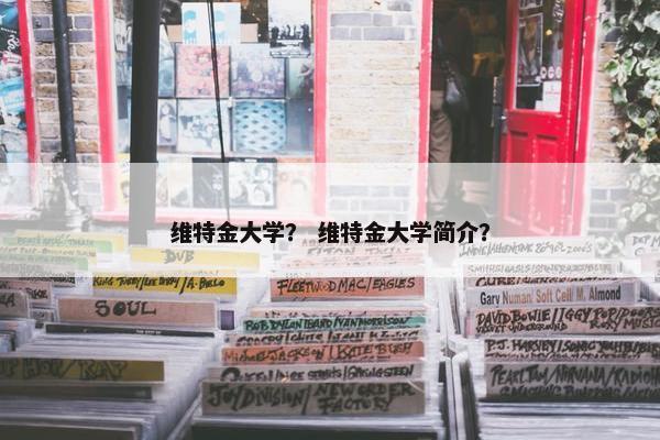 维特金大学？ 维特金大学简介？