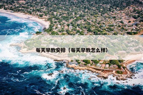 每天早教安排（每天早教怎么样）