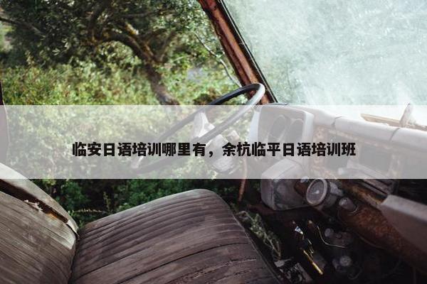临安日语培训哪里有，余杭临平日语培训班