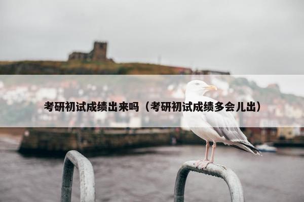 考研初试成绩出来吗（考研初试成绩多会儿出）