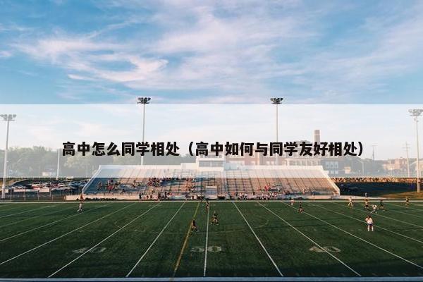 高中怎么同学相处（高中如何与同学友好相处）