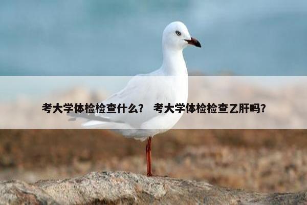 考大学体检检查什么？ 考大学体检检查乙肝吗？