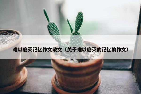 难以磨灭记忆作文散文（关于难以磨灭的记忆的作文）